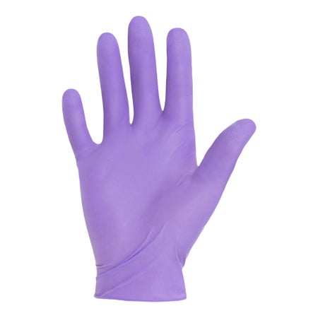 Exam Glove Purple Nitrile-Xtra™ Large 50 Pairs per Box Sterile Pair Nitrile Extended Cuff Length Textured Fingertips Purple Chemo Tested