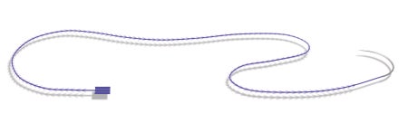 Absorbable Suture with Needle STRATAFIX™ Symmetric PDS® Plus Triclosan Polydioxanone CT-1 1/2 Circle Taper Point Needle Size 0 Monofilament
