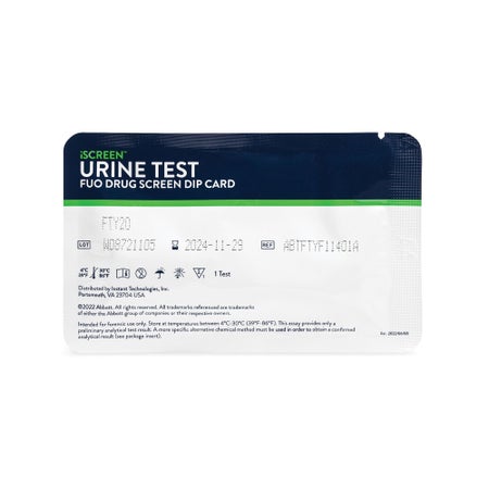 Drugs of Abuse Test Kit iScreen® AMP, BAR, BZO, BUP, COC, mAMP/MET, MDMA, MTD, OPI300, OXY, PCP, THC 25 Tests CLIA Non-Waived