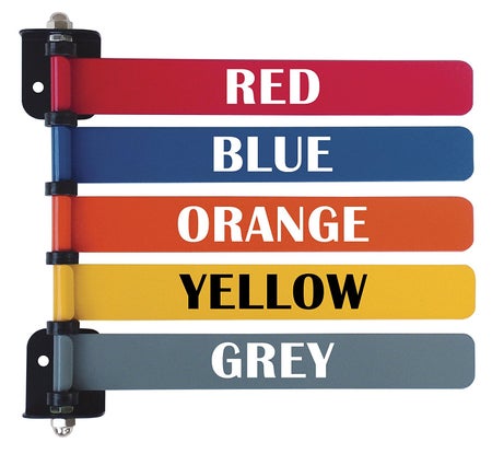 Exam Room Signal Flag Wall Mount 5 Flag 4 Inch