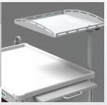 Cart Swiveling Monitor Shelf For Steel Carts