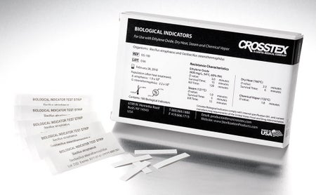 Sterilization Biological Indicator Strip Crosstex® Steam / EO Gas / Dry Heat / Chemical Vapor 48 to 72 Hour Processing Time