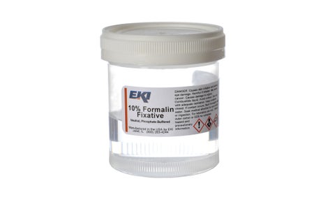 Prefilled Formalin Container 45 mL Fill in 90 mL (3 oz.) Screw Cap Warning Label / Patient Information NonSterile
