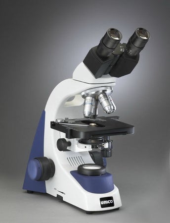 G380 Series Microscope Siedentopf Type Binocular Head Semi-Plan 4X, 10X, 40X, 100X (Oil) 110 to 240V, 50/60 Hz Graduated Mechanical Stage