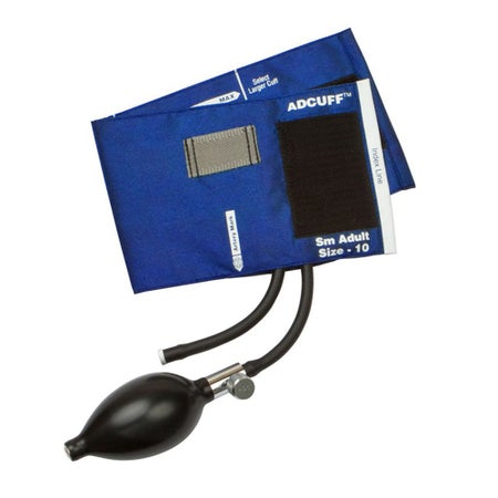 Reusable Blood Pressure Cuff and Bulb Adcuff™ 19 to 27 cm Arm Nylon Cuff Small Adult Cuff