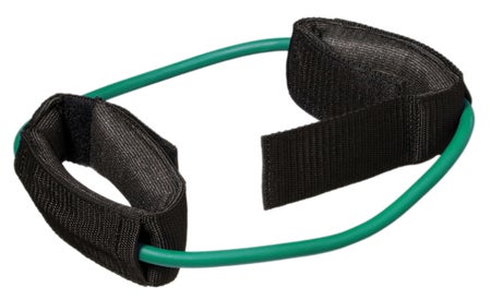Exercise Resistance Tubing with Cuffs CanDo® Green 35 Inch Circumference Medium Resistance