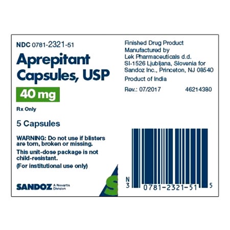 Aprepitant 40 mg Capsule 5 Capsules