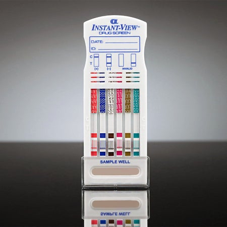 Drugs of Abuse Test Kit Instant-view® AMP, BAR, BZO, COC, mAMP/MET, MDMA, MOP300, MTD, PCP, PPX, TCA, THC 20 Tests CLIA Non-Waived