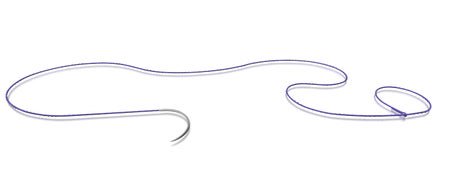 Absorbable Suture with Needle STRATAFIX™ Spiral PDS® Plus Triclosan Polydioxanone CTX 1/2 Circle Taper Point Needle Size 1 Monofilament