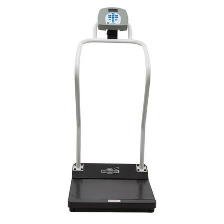 Physician Scale Health O Meter® LCD Display 1000 lbs. / 454 kg Capacity Black / Gray AC Adapter / Battery Operated
