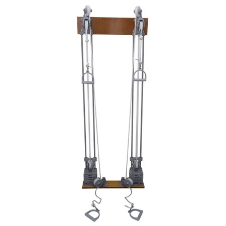 Weight Pulley System Chest and Floor Double Tower Pulley / Double Handle / Dual Weight Stack 22 lbs.