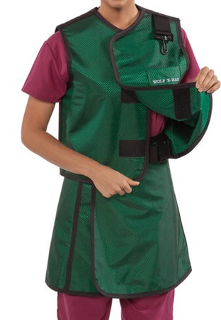 X-Ray Apron / Vest Navy Blue Wraparound Style
