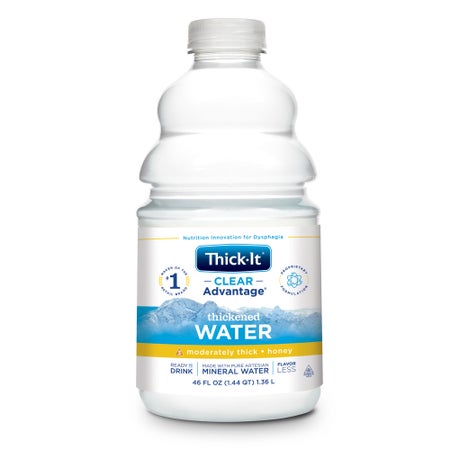 Thickened Water Thick-It® Clear Advantage® 46 oz. Bottle Unflavored Liquid IDDSI Level 3 Moderately Thick/Liquidized
