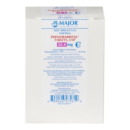 Phenobarbital 32.4 mg Tablet 100 Tablets