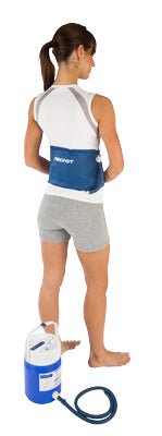 Cold Therapy Wrap AirCast® Cryo/Cuff® Back / Hip / Rib One Size Fits Most Up to 45 Inch Circumference Nylon / Vinyl Reusable