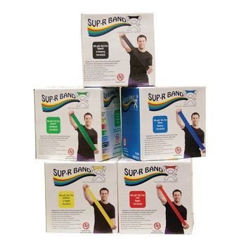 Exercise Resistance Band Sup-R Band® Red 5 Inch X 50 Yard Light Resistance