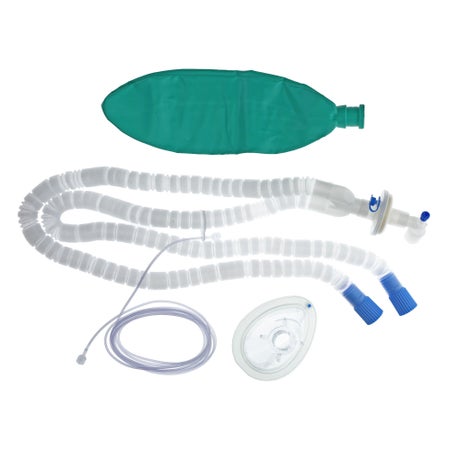 Anesthesia Breathing Circuit Expandable Tube 108 Inch Tube Dual Limb Adult 3 Liter Bag Single Patient Use