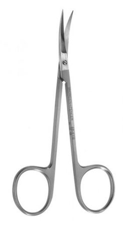 Iris Scissors Snowden-Pencer® 4-1/2 Inch Length OR / Surgical Grade German Stainless Steel NonSterile Finger Ring Handle Curved Sharp Tip / Sharp Tip