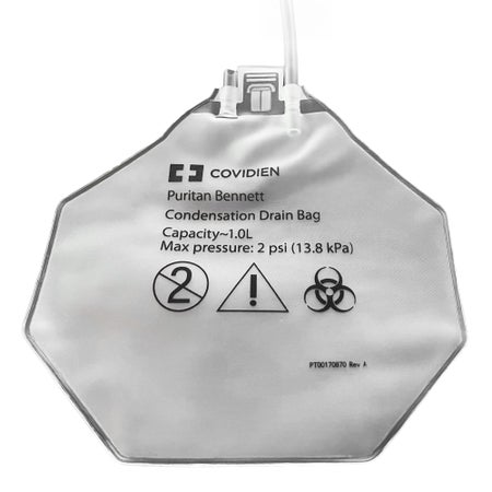 Collection Drainage Bag Puritan Bennett® 7 Inch Tubing 4-3/5 X 5 Inch 30 Liter Sterile Without Barrier
