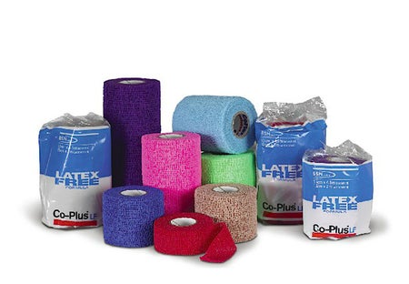 Compression Bandage Co-Plus® LF 6 Inch X 5 Yard Self-Adherent Closure Beige NonSterile Standard Compression