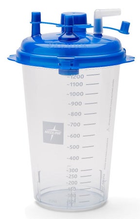 Rigid Suction Canister 1200 mL Sealing Lid