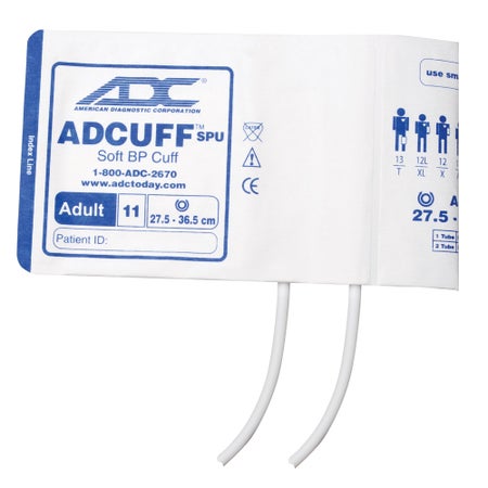 Single Patient Use Blood Pressure Cuff and Bulb Adcuff™ 27.5 to 36.5 cm Arm Nylon Cuff Adult Cuff