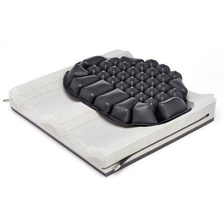 Seat Cushion ROHO® Hybrid Elite® Dual Compartment 17-3/4 W X 16-3/4 L X 4-1/4 D Inch Neoprene Air Cells / Foam