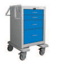 Emergency Cart 23 X 24-1/2 X 36 Inch Blue / Gray 16.25 X 16.5 Inch