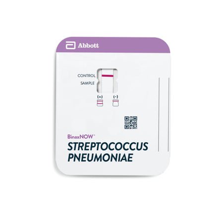 Respiratory Test Kit BinaxNOW™ Streptococcus Pneumoniae Antigen Card 22 Tests CLIA Non-Waived