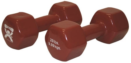 Dumbbell Pair Hexagon Heads CanDo® 20 lbs.