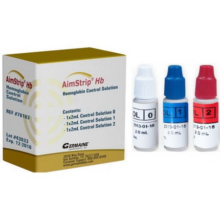 Control Set AimStrip® Hemoglobin 3 X 2 mL
