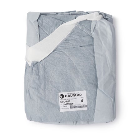 Surgical Gown with Towel Aero Chrome 2X-Large Silver Sterile AAMI Level 4 Disposable