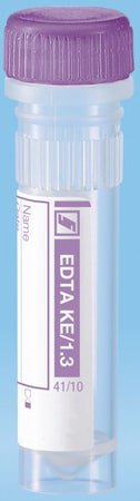 Microcentrifuge Tube K3 EDTA Additive 1.3 mL Screw Cap Polypropylene Tube