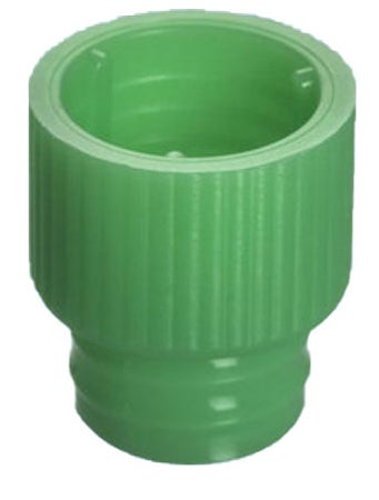 Tube Closure LDPE Plug Cap Green For use with 12 X 75 mm Centrifuge Tube NonSterile