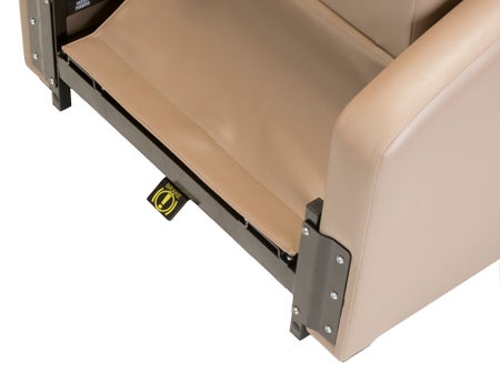 Treatment Recliner Augustine Steel Gray Casters