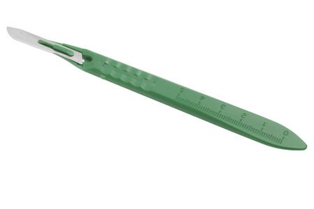 Scalpel Technocut® No. 10 Stainless Steel / Plastic Classic Grip Handle Sterile Disposable