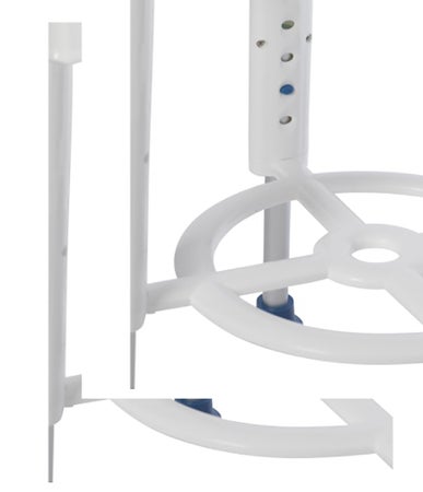 Shower Stool drive™ Without Arms Plastic Frame Without Backrest 14 Inch Seat Width 450 lbs. Weight Capacity