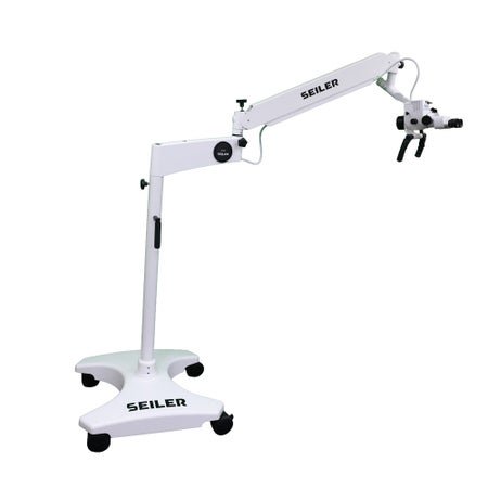Seiler ENT Microscope Fixed 45° Straight Binocular Head 250 mm 96 to 264VAC Floor Mount