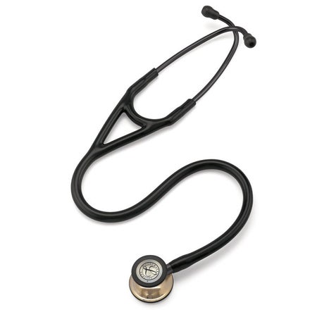 Cardiology Stethoscope 3M™ Littmann® Cardiology IV™ Black 1-Tube 22 Inch Tube Convertible Chestpiece