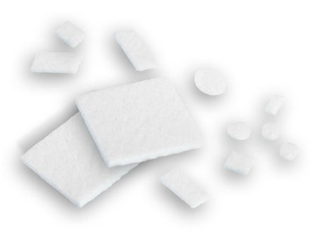 Surgical Filamentous Fabric Sauvage® Nonabsorbable Knitted Polyester 6 X 6 Inch Square White Sterile