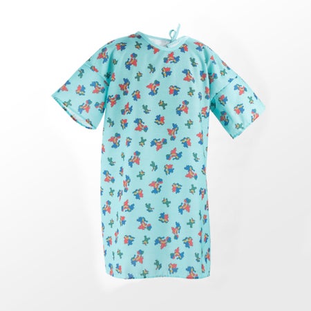 Patient Exam Gown Child Large Kid Design (Happy Hounds Print) Reusable