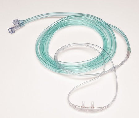ETCO2 Nasal Cannula Salter-Style® Adult Curved Prongs 7 Foot Tubing Low Flow Rate