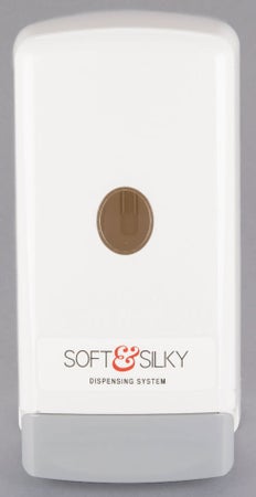 Hand Hygiene Dispenser Soft & Silky Off White Plastic Manual Push 800 mL Wall Mount