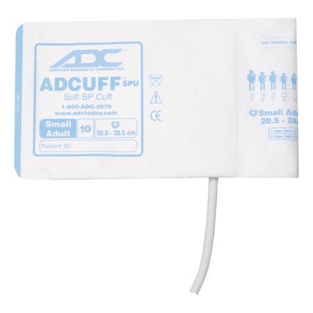 Single Patient Use Blood Pressure Cuff Adcuff™ 20.5 to 28.5 cm Arm Cloth Fabric Cuff Small Adult Cuff