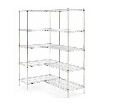 Shelving Starter Unit Super Erecta Brite™ 4 Shelves 18 X 24 X 63 Inch Chrome