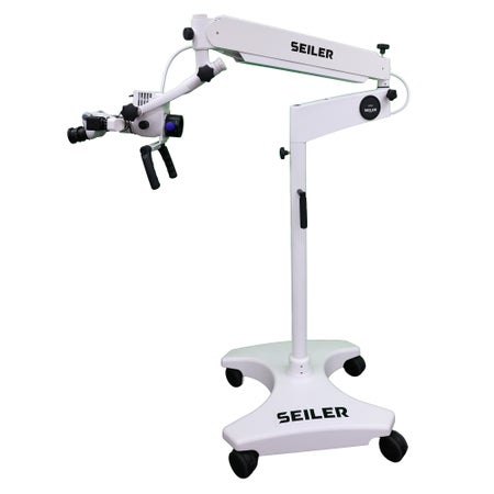 Seiler ENT Microscope 0 to 220° Inclinable Straight Binocular Head 250 mm 96 to 264VAC Wall Mount