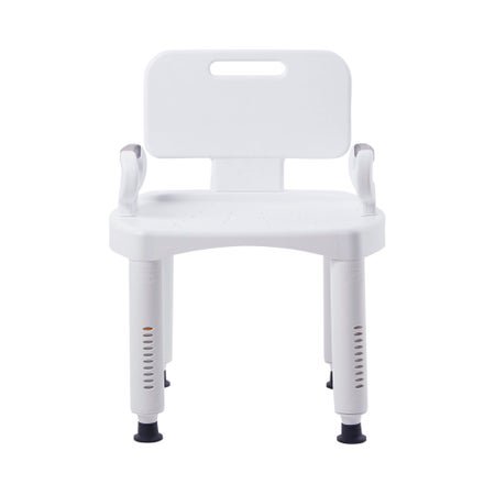Bath Bench McKesson Removable Arms Plastic Frame Removable Backrest 21-1/4 Inch Seat Width 350 lbs. Weight Capacity