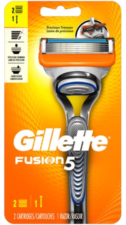Personal Razor with Lubricating Strip Gillette® Fusion5 Double Edge 5 Blade NonSterile Reusable