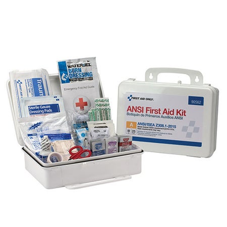First Aid Kit ANSI A 25 Person Plastic Case