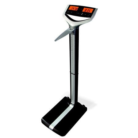 Physician Scale with Height Rod Digital Display 500 lbs. / 227 kg Capacity Black Battery Operated